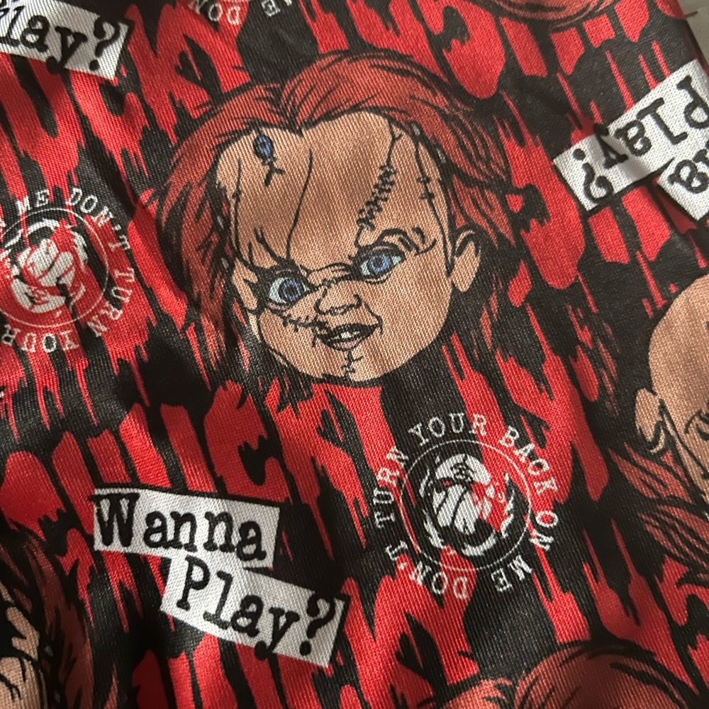 Chucky Themed Men’ s Boxer briefs Red and Black MED - Picture 3 of 5